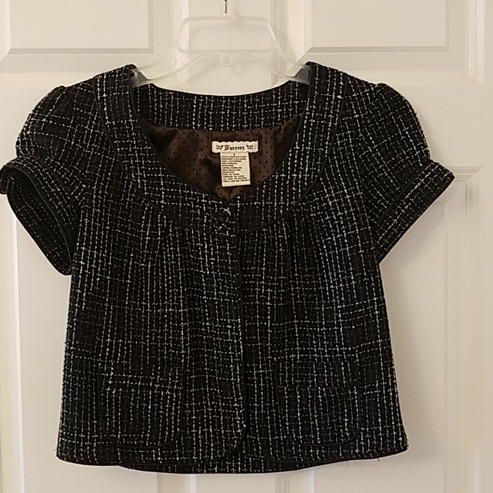 Forever short jacket size small